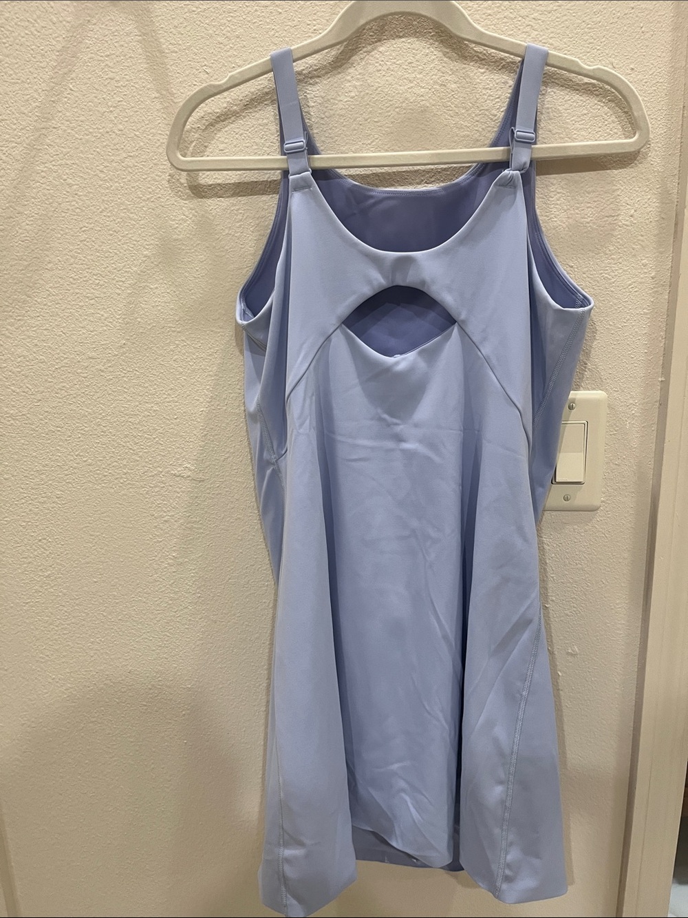 SPANX Power Boost Exercise Dress Light Blue Sleeveless Shift Dress size M - Picture 4 of 8